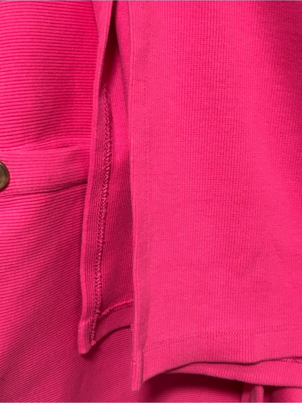 NWT The Drop Hot Pink Button-Front Midi Dress - Picture 4 of 5